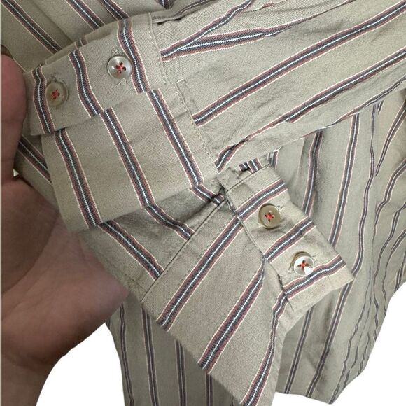 Anthropologie Pilcro Striped Ocersized Boyfriend Button Down - Picture 6 of 10